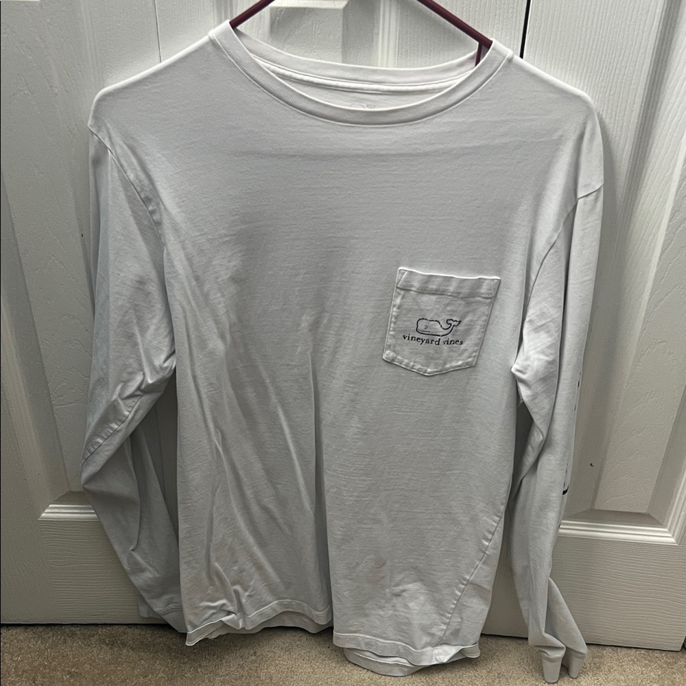 Vineyard Vines Men's Classic White Long Sleeve Tee